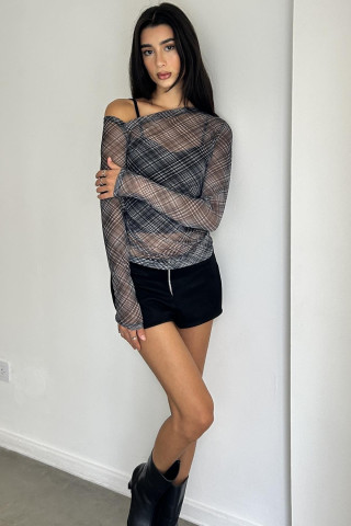 TOP IRREGULAR TUL CUADROS - Art.04