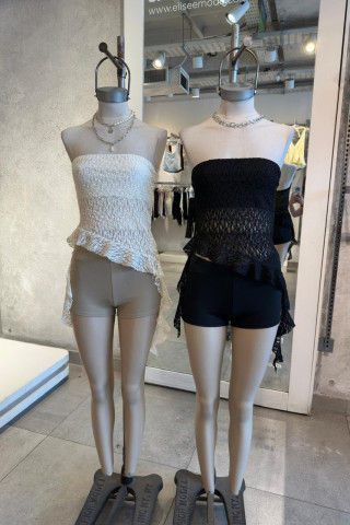 STRAPPLES ENCAJE CON VOLADITOS - Art.1027