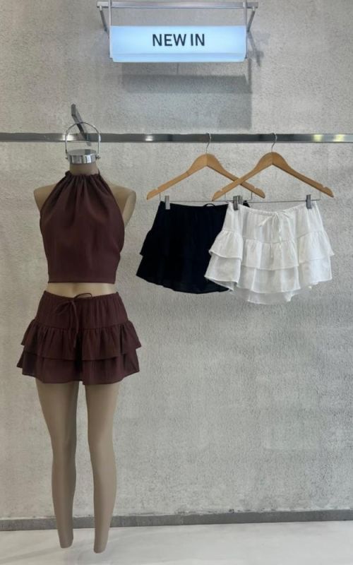 FALDA VOLADOS FERRAGAMO TELA PLANA – ART. 530