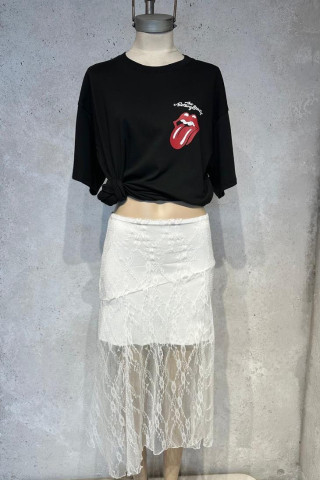 POLLERA ENCAJE IRREGULAR - Art.505