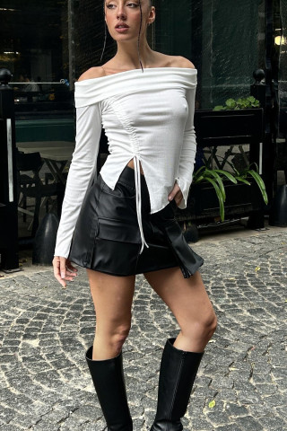 TOP HOMBROS DESCUBIERTOS CON FRUNCES - Art.121