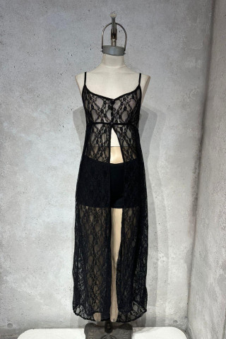 VESTIDO LARGO ENCAJE - Art705