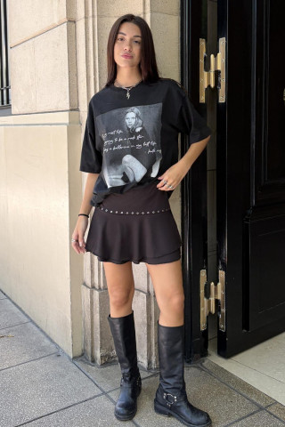 POLLERA CON VOLADOS Y TACHITAS - Art.549