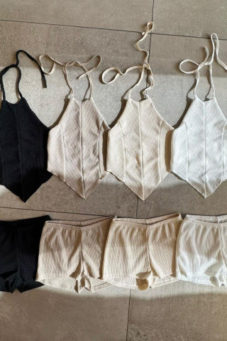 TOP CUELLO AMERICANO TEJIDO TULUM - Art.1004