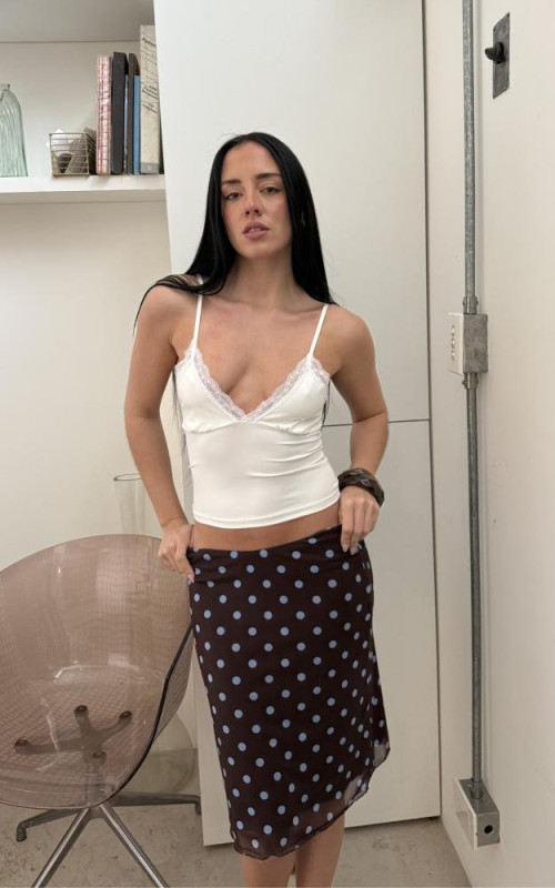 POLLERA MIDI POLKA DOTS - ART.566